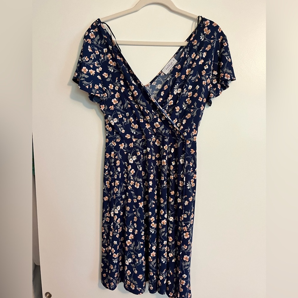 Cute mini v neck dress